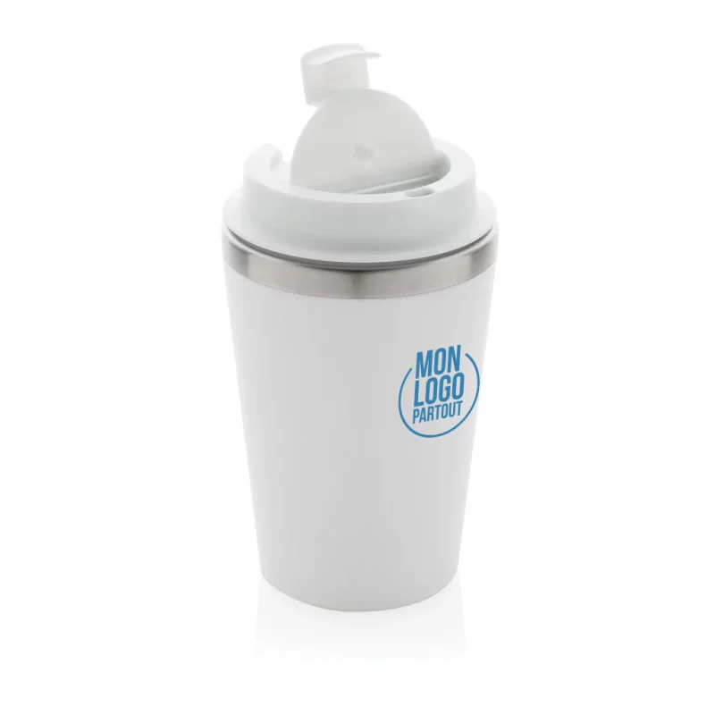 Mug isotherme personnalisé en PP recyclé Java 350ml 