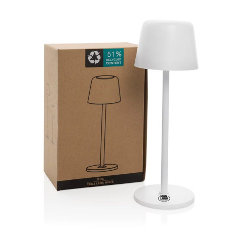 Lampe de table personnalisée & rechargeable par USB Zenic 