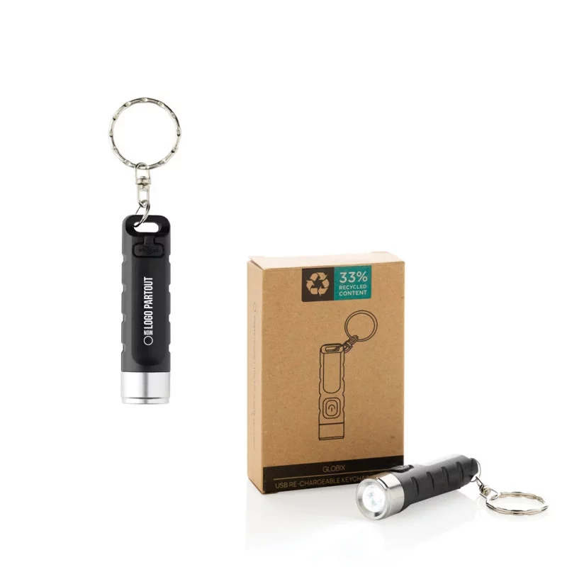 Porte-clés lampe torche personnalisé Globix 