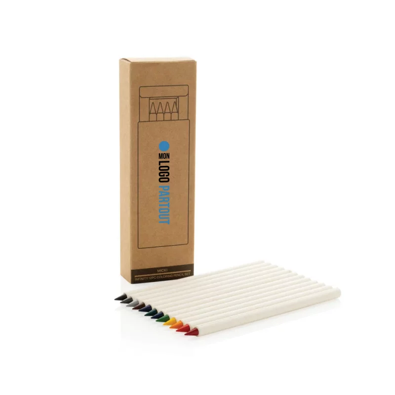 Boîte de 12 crayons de couleur GRS Infinity Micki 