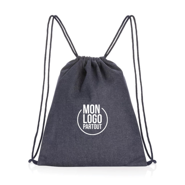 Sac à dos à cordon en denim recyclé Impact AWARE™ 