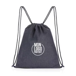 Sac à dos à cordon en denim...