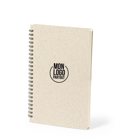 Cahier publicitaire en canne de blé Roshan 