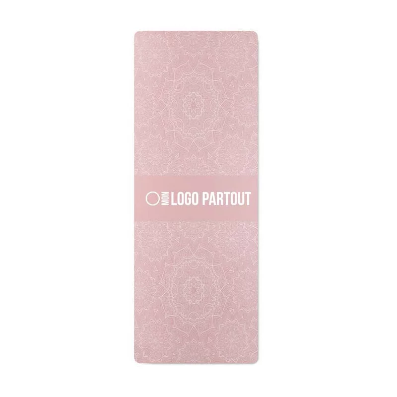 Tapis de yoga 100% personnalisé en PU de coco et caoutchouc 