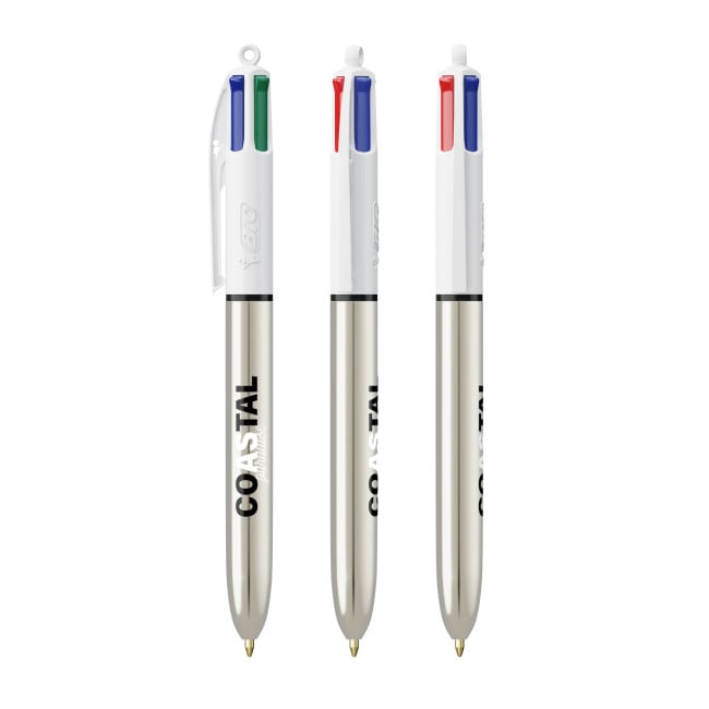 Stylo BIC ® 4 Couleurs Shine Lanyard 