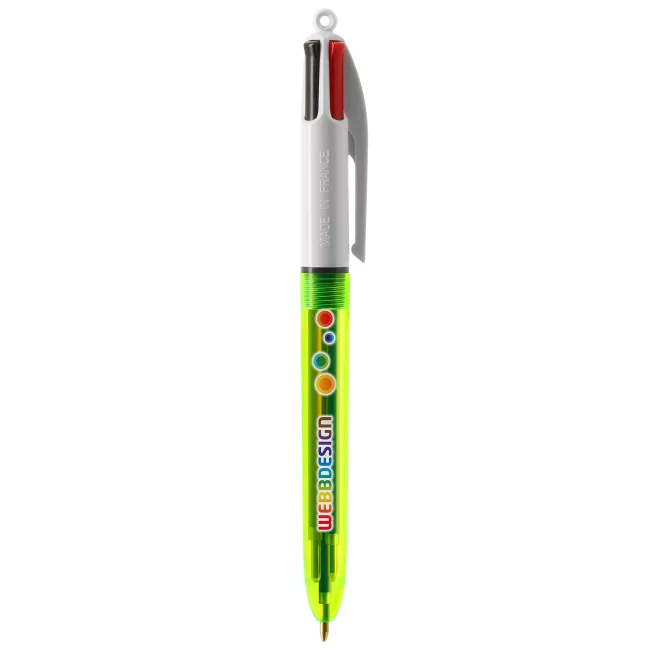 Stylo BIC ® 4 Couleurs Fluo Lanyard