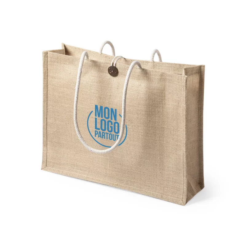 Sac de plage personnalisable en jute Triex 