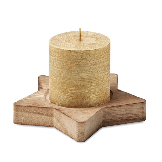 Bougie de noël personnalisable LOTUS
