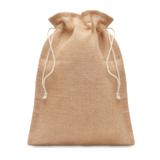 Pochette cadeau en toile de jute medium