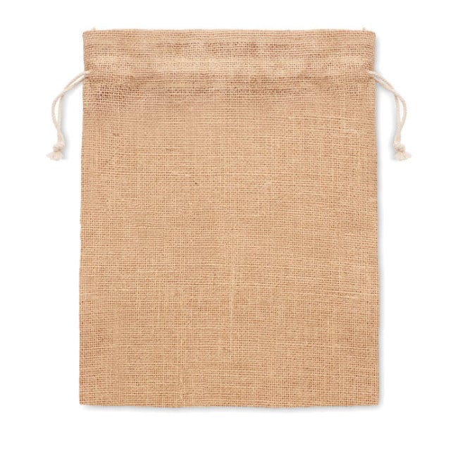 Pochette cadeau en toile de jute medium