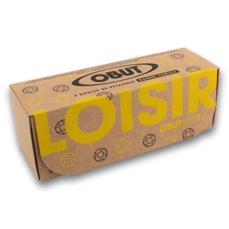 Jeu de trois boules de pétanque Obut ® 