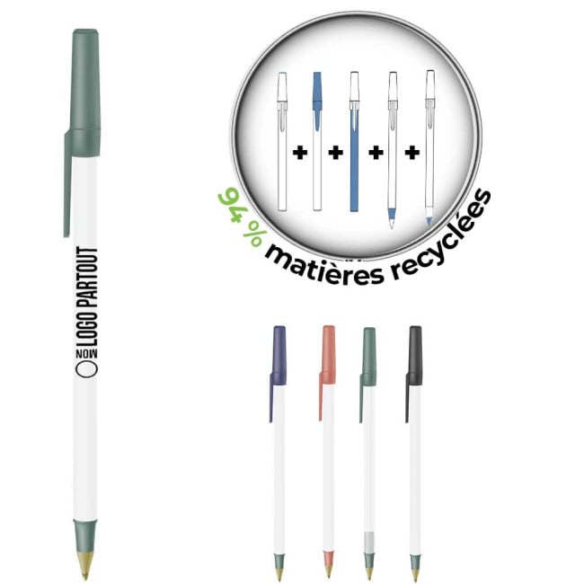 Stylo Bic ® Round Stic Ecolutions ® Recyclé