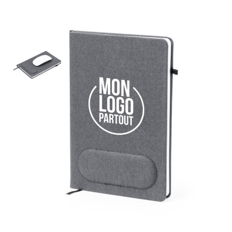 Carnet personnalisé avec Tapis de souris 