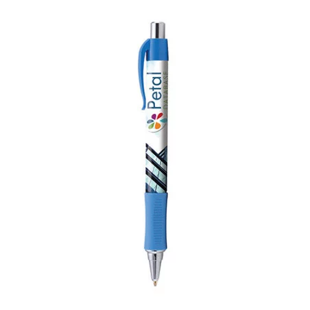 Stylo publicitaire Hepburn chrome Stylo publicitaire Hepburn chrome - Bleu 7687