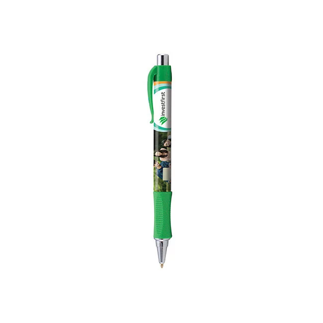 Stylo publicitaire Hepburn chrome Stylo publicitaire Hepburn chrome - Vert 2271