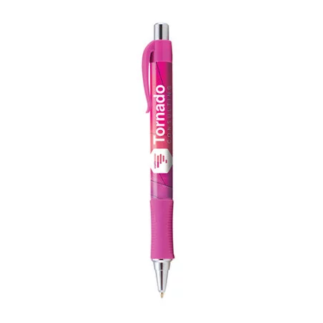 Stylo publicitaire Hepburn chrome Stylo publicitaire Hepburn chrome - Rose 240
