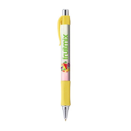 Stylo publicitaire Hepburn chrome Stylo publicitaire Hepburn chrome - Jaune 108