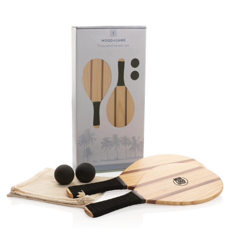Set de raquettes en bois...