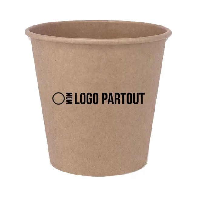 Gobelet en carton personnalisé 100 ml Zéro 