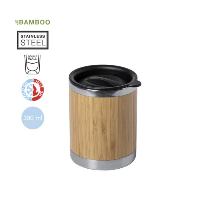 Verre isotherme bambou lubon 300 ml
