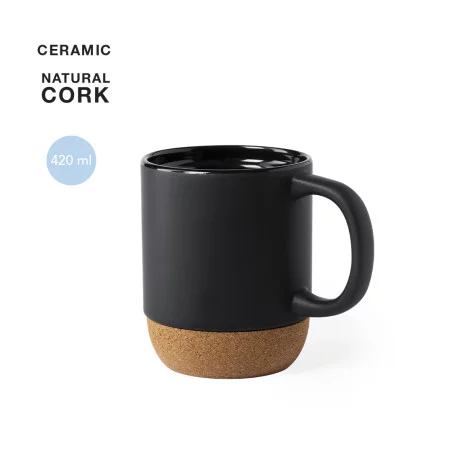 Mug publicitaire en céramique & liège 420 ml 