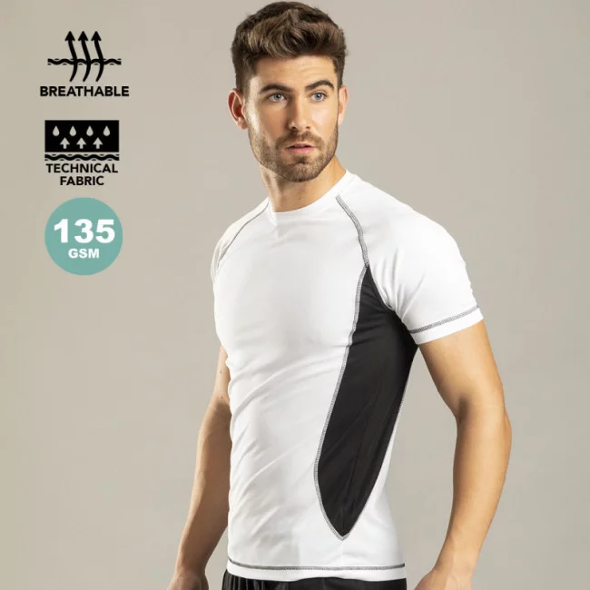 T-shirt running publicitaire homme bicolore 