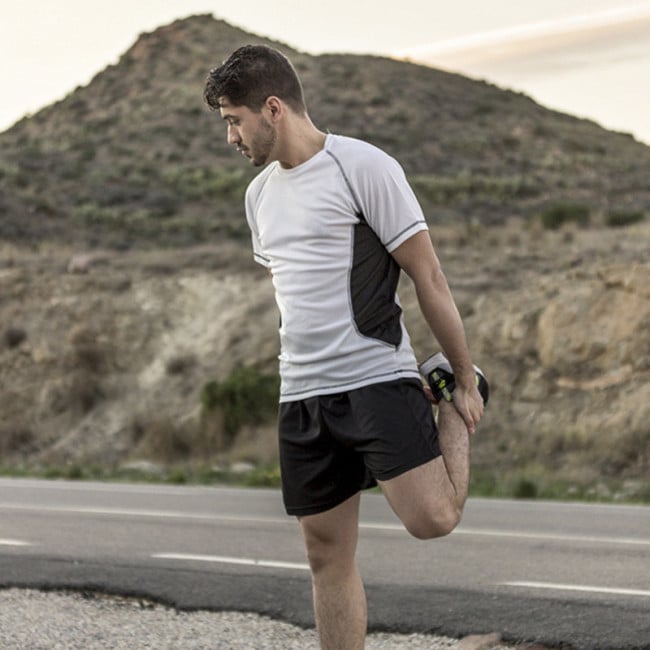 T-shirt running publicitaire homme bicolore 