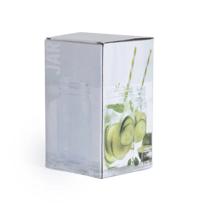 Pot en verre personnalisable 450 ml 