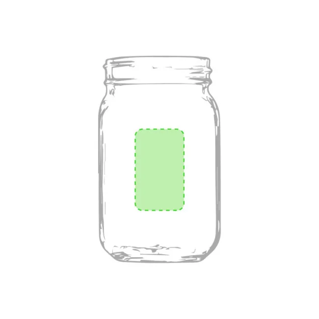 Pot en verre personnalisable 450 ml 