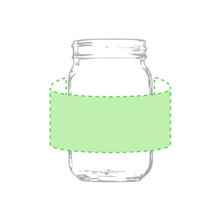 Pot en verre personnalisable 450 ml 