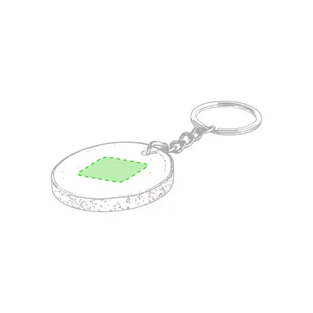 Porte-clés publicitaire en bois SELTO 