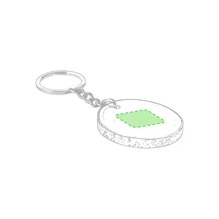 Porte-clés publicitaire en bois SELTO 