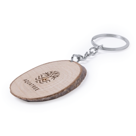 Porte-clés publicitaire en bois SELTO 