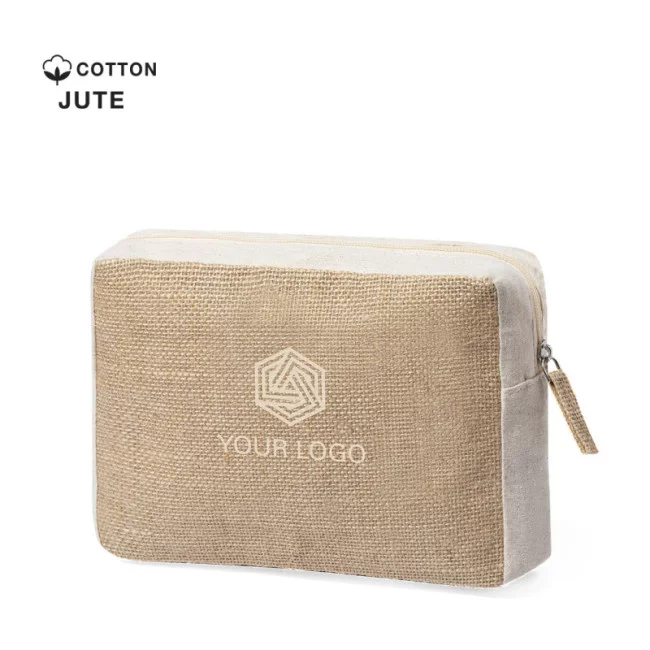 Trousse de toilette personnalisé en jute Ringok 
