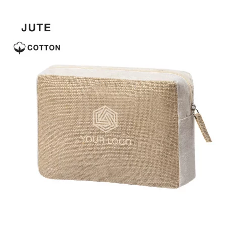 Trousse de toilette personnalisé en jute Ringok 