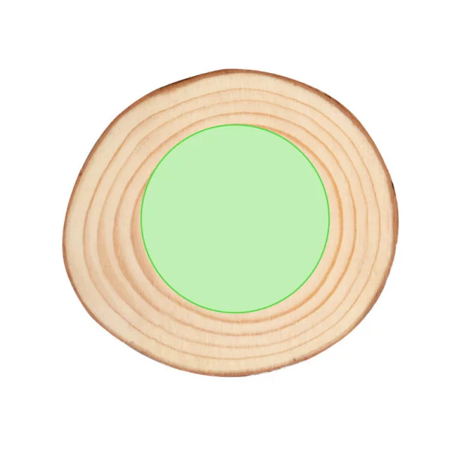 Set sous-verre en bois personnalisable Yantic