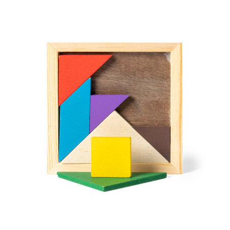 Puzzle en bois publicitaire Tangram 