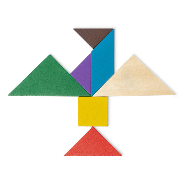 Puzzle en bois publicitaire Tangram 