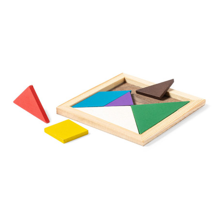 Puzzle en bois publicitaire Tangram 