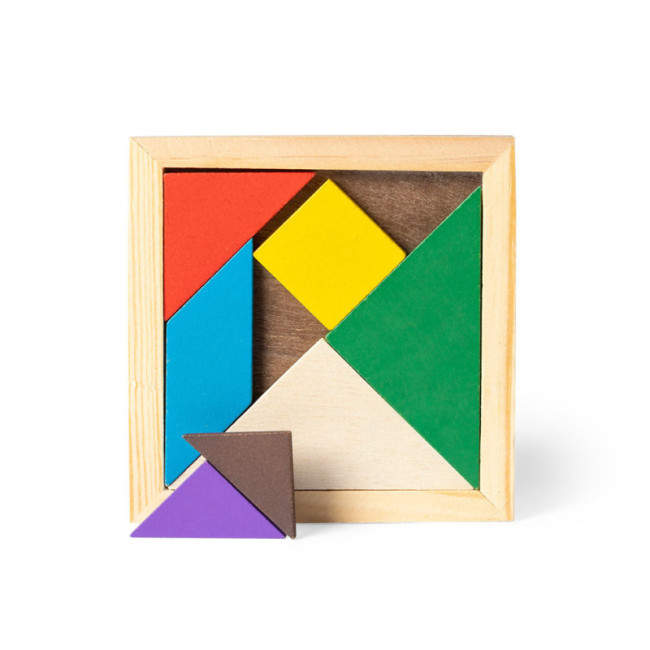 Puzzle en bois publicitaire Tangram 