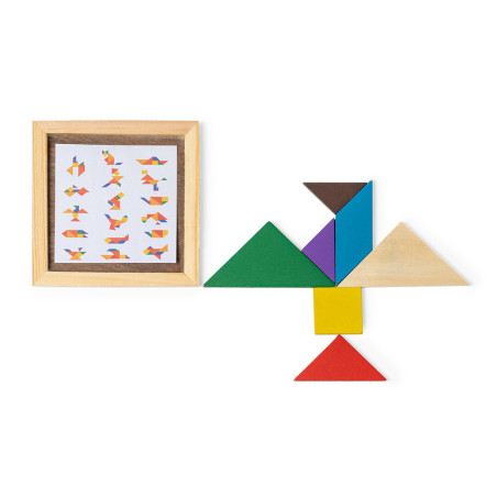 Puzzle en bois publicitaire Tangram 