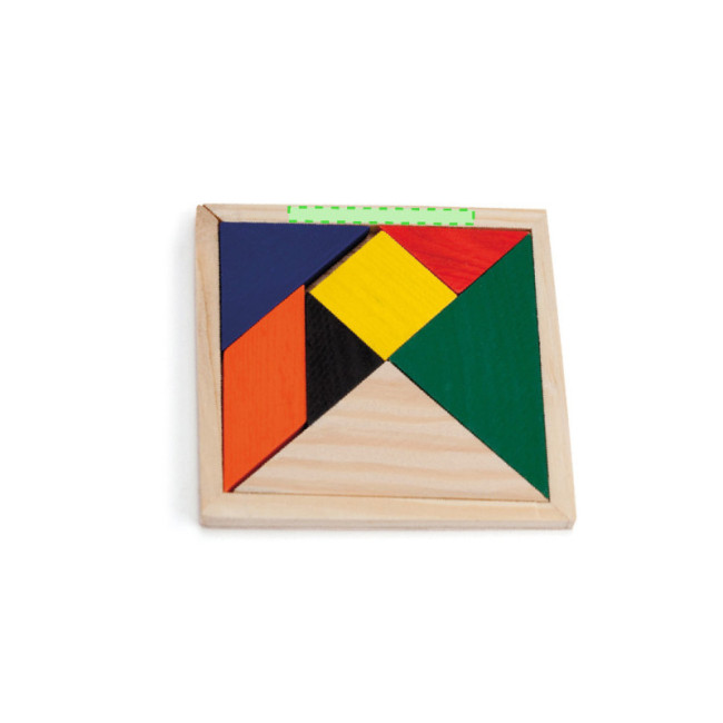 Puzzle en bois publicitaire Tangram 