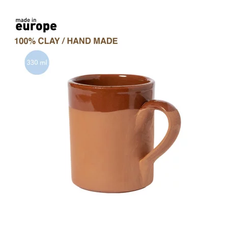 Mug publicitaire en argile Sintax 
