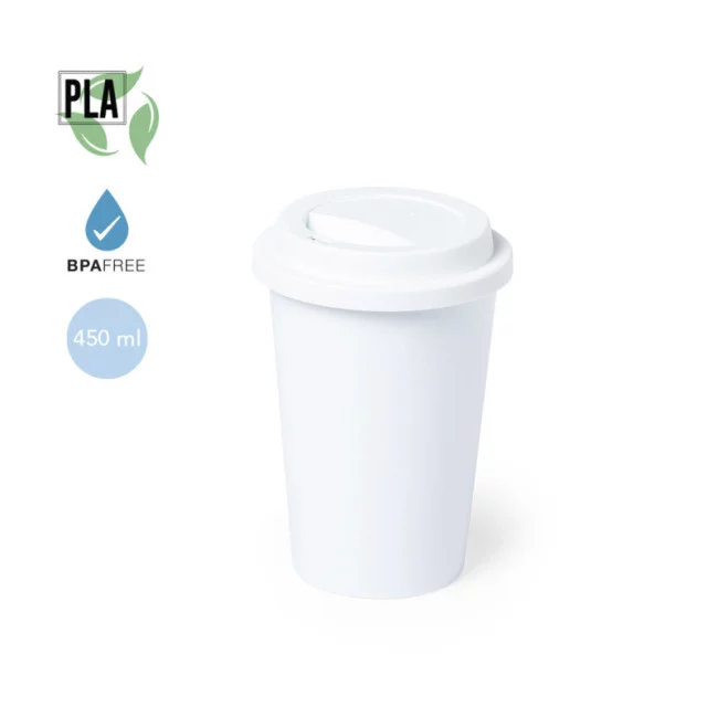 Gobelet naturel en PLA Petel 450 ml 