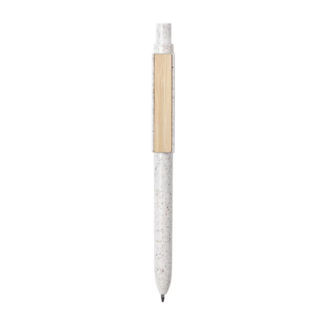 Stylo naturel en canne de blé et bambou Yusin 