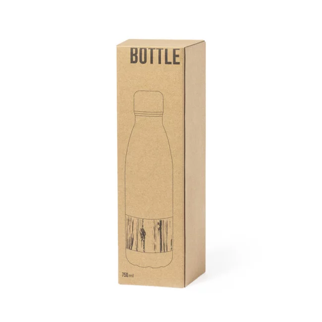 Bouteille publicitaire acier et bambou Guiver 750 ml