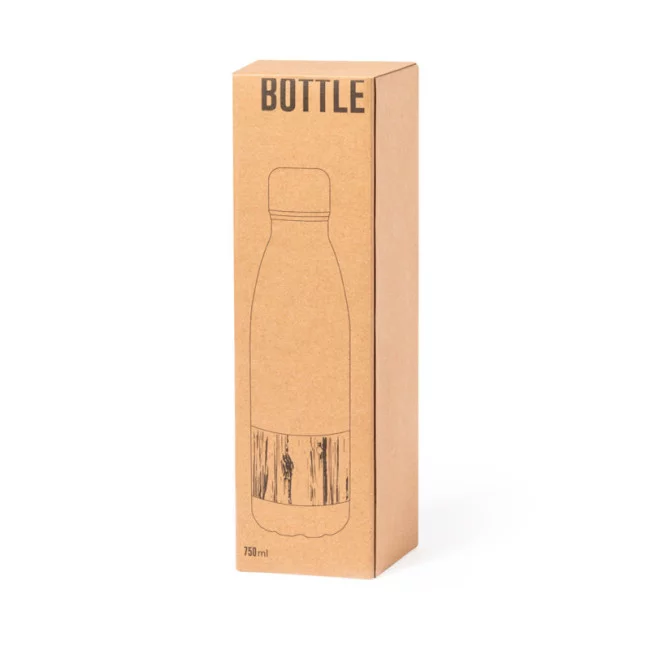 Bouteille publicitaire acier et bambou Guiver 750 ml