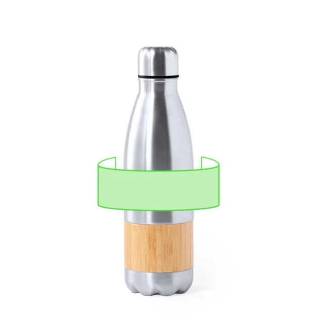 Bouteille publicitaire acier et bambou Guiver 750 ml