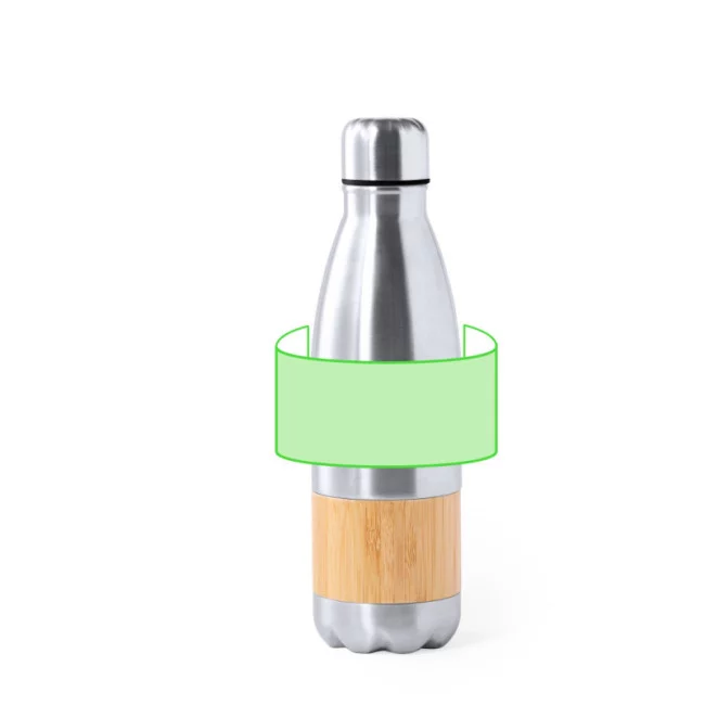 Bouteille publicitaire acier et bambou Guiver 750 ml