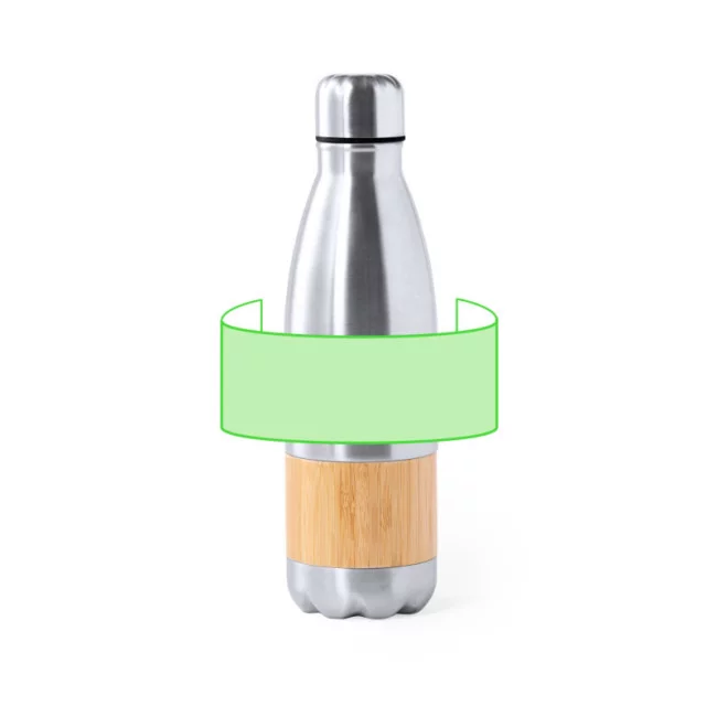 Bouteille publicitaire acier et bambou Guiver 750 ml